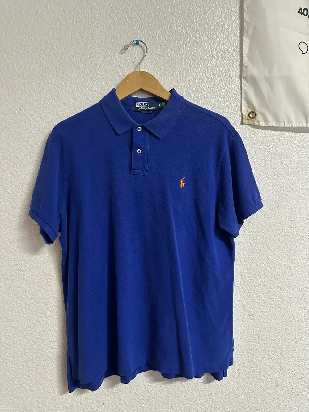 Polo by Ralph Lauren Blue Polo with Orange Pony